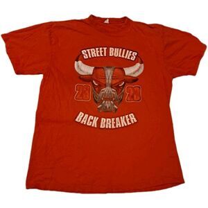 Street Bullies Bane Mask Bulls Head T-Shirt Men’s 4XL Red Vintage Graphic Tee